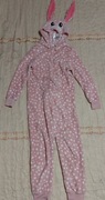 H&M Kigurumi kombinezon piżama jednoczęściowa kostium królik zając 134/140