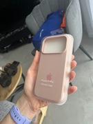 Case iPhone 17 Pro etui silikonowe nowe logo apple sand pink