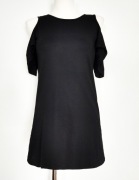 36 S Ownest Czarny t-shirt koszulka z odkrytymi ramionami hiszpanka