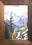 Obraz "Góral na tle Tatr" Gustaw Pillati