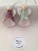 Ceramiczne aniołki ozdoba świąteczna