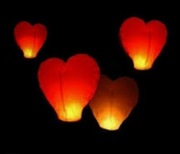 Mega Duże Serca Lampiony Szczęścia XXL na Wesele