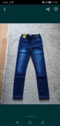 Legginsy Jeansowe Young Style w r 134+140 plus gratis. 