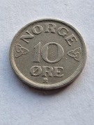 NORWEGIA 10 ORE 1954
