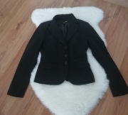 Czarny klasyczny żakiet/marynarka H&M