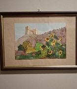 Obraz akwarela pejzaż