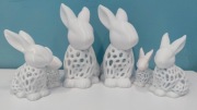 Króliki wielkanocne - ażurowe 6 szt.