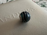 Pandora charms niebieska fala