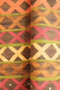 Vintage Rękodzieło Dywan Wełniany Cepelia Art Deco Kilim Narzuta - 200x264