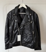 Zara ramoneska kurtka skóra ekologiczna czarna L