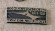 II OGÓLNOPOLSKI ZLOT POZNAJ ŁÓDŹ 1966  - odznaka  PTTK 