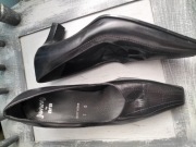 Skórzane czółenka Mary Jane vintage retro nowe 