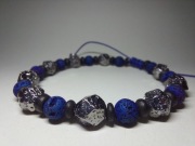 Bransoletka Męska Kamien Drewno Lawa