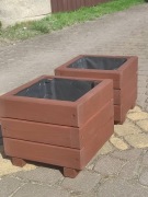 Donice drewniane 30x30x25 cm