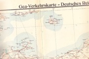 Mapa: GROSSDEUTSCHLAND 1:1.000.000; GEA-VERKEHRSKARTE 1942