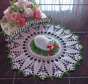 Serwetka wielkanocna do koszyczka z barankiem handmade 