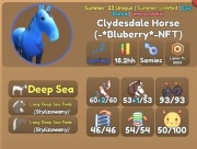 Clydesdale Horse|Summer '23 Unique|Summer Limited|Wild Horse Islands Roblox