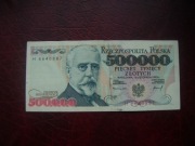 POLSKA BANKNOT PRL 500000 zł 1993 r. seria H
