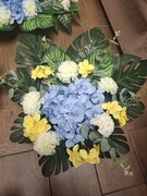 WIĄZANKA STROIK KOMPOZYCJA NA GRÓB CMENTARZ SZTUCZNE KWIATY - 