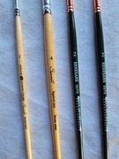 Pędzle do akwareli 4 szt nowe wiewiórka naturalna i mix