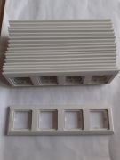 Ramka poczwórna Hager Polo Optima biała - używana