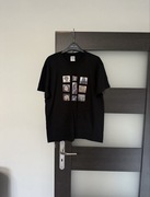 T-shirt męski z nadrukiem czarny Keya rozmiar M