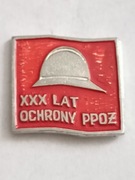XXX- lat Ochrony  PPOŻ . Sygnowana na odwrocie - PERFEKTA