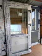 Drzwi zewnętrzne nowe Pcv 200*100 z klamką białe 