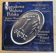 ZESTAW NARODOWA WALUTA POLSKA  rocznik  1990  !!