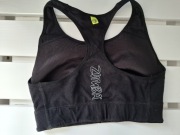 Zumba czararny TOP stanik biustonosz sportowy r. S licencja oryginalny