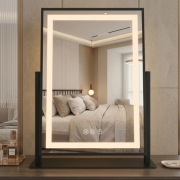 Lustro LED Lumi Black – Podświetlane Lustro do Makijażu