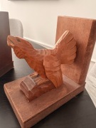 drewniane podpórki do książek - vintage/boho/handmade