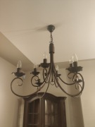 zdobione Lampy sufitowe w kolorze brązowym z eleme