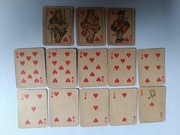 Karty do gry Piatnik przedwojenne mini wymiary 3,5 x 2,5 cm