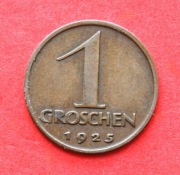1  Groschen    1925  r  -     Austria    