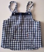 fartuszek do malowania lub do pieczenia dla dziecka w kratkę dz