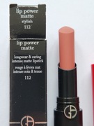 Giorgio Armani lip power matte stylish 112 pomadka szminka 