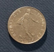 Moneta Francja 1/2 franka 1986