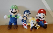 Maskotki pluszowe Mario Bros + Sonic