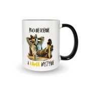 Kubek "Praca nie zając" Idealny na prezent dla kolegi z pracy! 