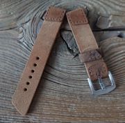 Pasek do zegarka 20 mm handmade skóra naturalna vintage ręcznie robiony 