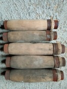 Stare uchwyty rękojeści do dużych pilników 5 sztuki