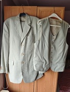 Garnitur męski z kamizelką szary 182/108/94 giovanni