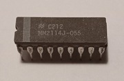 MM2114J-55  NSC Standard SRAM, 1KX4 450ns MOS 