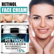 Nawilżający krem do twarzy z kolagenem i retinolem, 50g 