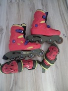 Rolki Decathlon z ochraniaczami roz.34