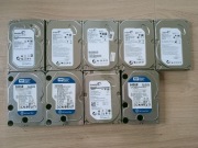 DYSKI HDD SATA 3,5'' 9szt 6,28TB + 2,5" 4szt