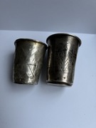 Rosja carska srebro 84 ,dwa kielichy zdobione