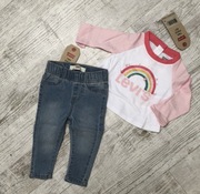 Levis Nowy komplet bluzka spodnie 0-3 m 62 cm dres