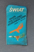 Mapa polityczno-komunikacyjna Świat 1987